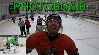 PHOTOBOMB... GoPro Hockey Goalie