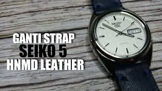 GANTI STRAP SEIKO5 SNXF05K1 DENGAN HNMD LEATHER STRAP | UNBOXING