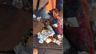 Рулька, запечённая на углях