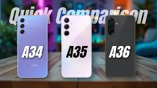Galaxy A34 vs A35 vs A36: Is the New One Better? ⚡ | Specs & Features Comparison