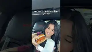 @hhchotchicken Chicken sandwich in 3 bites #shorts #food #eating #chicken