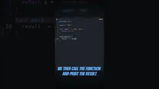 Learn Programming: Understanding Function Definition and Invocation | Quick Golang Tutorial  #shorts