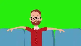 Boy cartoon animation green screen | man talking cartoon animation green screen
