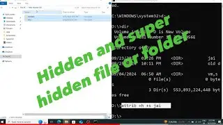 how to hide and super hide file and folder
