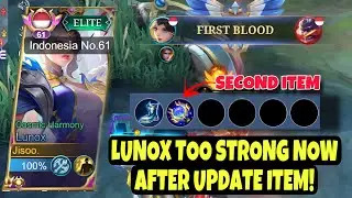 LUNOX ITEM UPDATE TOO STRONG BUT HIS MANA IS VERY WASTEFUL | LUNOX GAMEPLAY - MOBILE LEGENDS LUNOX