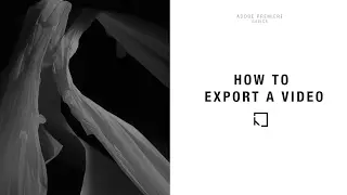 Adobe Premiere Basics | How to export a video for youtube