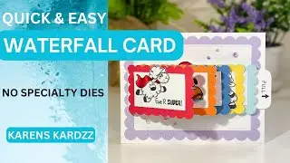 EASY (But Sheepish) WATERFALL CARD/No Special Dies Required
