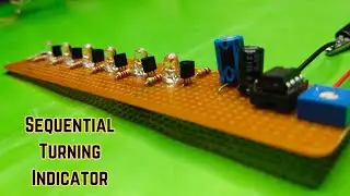 Top electronics project | Diy Sequential Turning Indicator