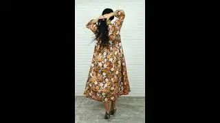 Платье из штапеля Модель 1143