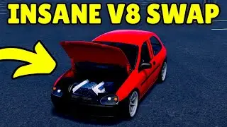 Putting the BIGGEST Engine in the SMALLEST Car in Roblox Fix it Up