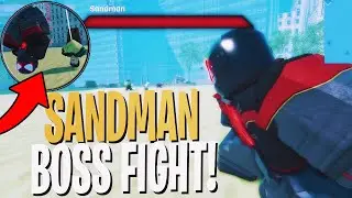 The New Sandman Boss Fight in This Roblox Spiderman Game (Tangled Web)