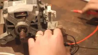Подключение коллекторного электродвигателя от стиральной машинки автомат.
