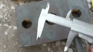 Homemade kingpin press - dimensions.