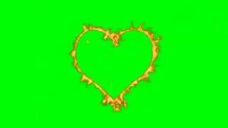 Fire animation green screen video