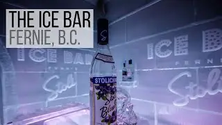 The Ice Bar at Lizard Creek Lodge in Fernie, B.C., Canada