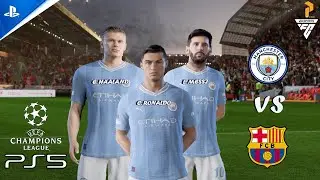 FC25 | Ronaldo,Messi,Haaland | Man City vs Barcelona | Final UCL 2025 | PS5™ [4K60]