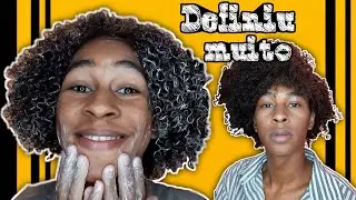 FIZ DEDOLISS NO MEU CABELO CRESPO/DEFINIU MUITO