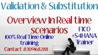 Validation & Substitution in SAP FICO Online training||Validation&substitution💯 Real time scenarios