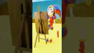 Help Pomni DRAW CUTE Squid Game Doll Challenge-Minecraft Shorts(Imagine Dragons)#shorts
