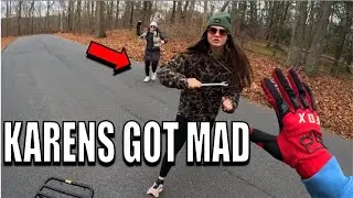 Angry Neighbors Vs Biker ( Karen )