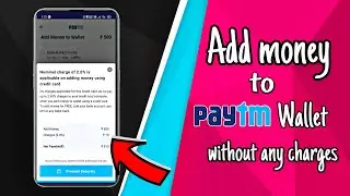 How to Add Money in Paytm Wallet From Credit Card Without Any Charges |