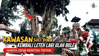 Happening Again For Tiktok Content Caucasians Desperate To Climb On The Banyan Tree Prajapati Temple