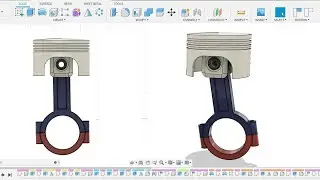 Fusion 360 beginner's Exercise #25- Fusion 360 tutorial | Engine Piston assembly