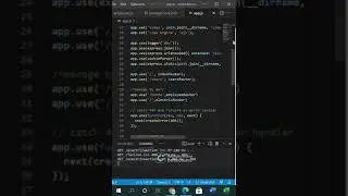 Node Web App in visual studio code