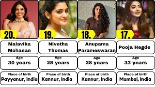 50 Popular South Indian Actresses 🤗🎬