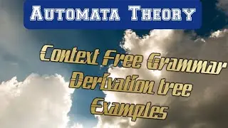 Context Free Grammar | Derivation tree