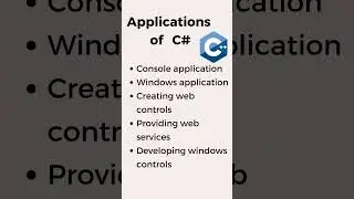 Application of C#  | simple learn