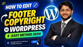 How to Edit Footer Copyright in WordPress (Easy Method 2026) | Coach Manjeet Madhukar