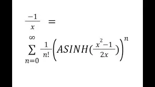 ASINH Taylor Maclaurin SERIESSUM LINEST POLYNOMIAL REGRESSION Google Sheets or Excel
