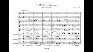 Der Mond ist aufgegangen (for a strings octet) - Full Score