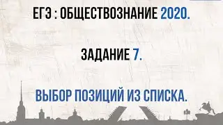 ЕГЭ 2020. Обществознание. Как решать Задание №7//МЕТОД ЦИЦЕРОНА