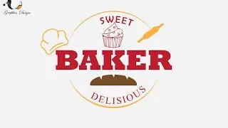 How to make  bakery Logo Design in Adobe illustrator tutorial | new logo Bakery 2025