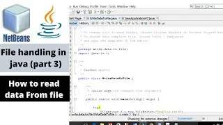 How to read data from file in java using netbeans IDE