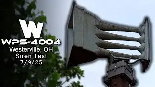 Analog Whelen WPS-4004 Siren Test - 2x Alert - Westerville, OH