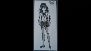 Drawing Full Body Manga School Girl