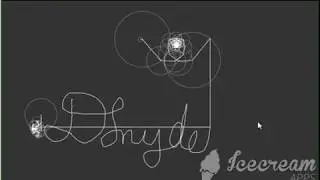 (warning loud noise) Signing my name with a fourier transform.