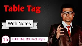 Table In HTML | How To Add Table In HTML | Web Development