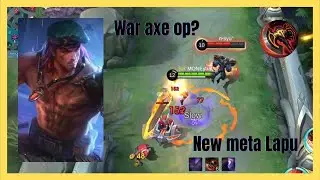 New war axe so broken Thamuz can't keep up | Lapu Lapu gameplay and build | Mobile Legends