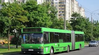 Минск.Поездка в автобусе МАЗ-105.065,гос.АВ 5854-7,марш.107 (18.04.2019)
