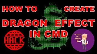 How to create a Cool Dragon in CMD ( CMD Hack Tricks )