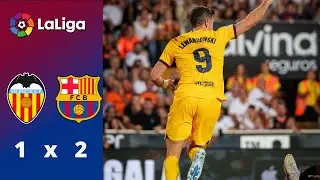 LA LIGA: VALENCIA 1 x 2 BARCELONA