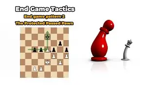 End Game pattern 2  protected passed pawn Tricks and Traps #chesstricks #chessstrategy #puzzle