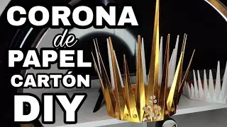 CÓMO HACER UNA CORONA DE PAPEL Y CARTON FACIL - CORONA GEOMÉTRICA - Manualidades Faciles 💎👑