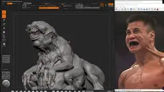 creature sculpting timelapse by Darrell Abney (no audio)