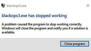 blackops3.exe has stopped working