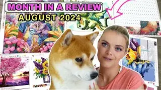 MONATSRÜCKBLICK DIAMOND PAINTING AUGUST 2024 | WIPS & GOALS